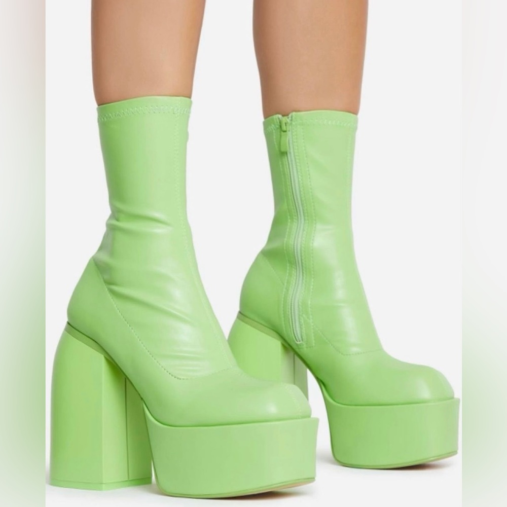 EGO lime green boot